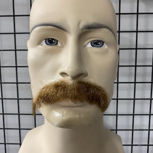 Realistic Fake Moustache %100 hand made cuttable and customizable