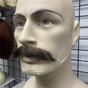 Realistic Fake Moustache %100 hand made cuttable and customizable