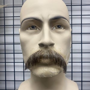 Realistic Fake Moustache %100 hand made cuttable and customizable