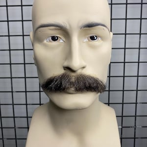 Realistic Fake Moustache %100 hand made cuttable and customizable