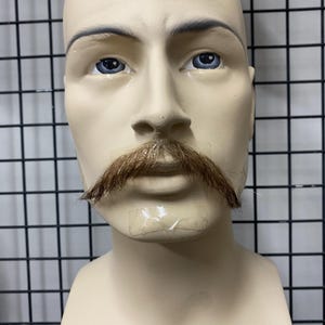 Realistic Fake Moustache %100 hand made cuttable and customizable