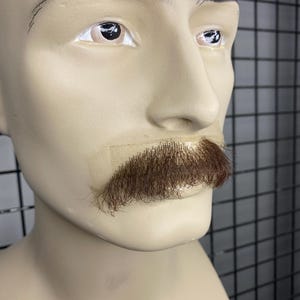 Realistic Fake Moustache %100 hand made cuttable and customizable