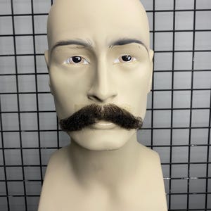 Realistic Fake Moustache %100 hand made cuttable and customizable