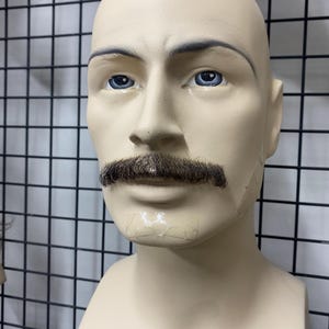 Realistic Fake Moustache %100 hand made cuttable and customizable