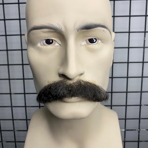 Realistic Fake Moustache %100 hand made cuttable and customizable