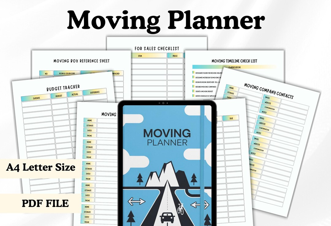 Moving Planner Pdf Moving in Planner Printable Planner Declutter ...