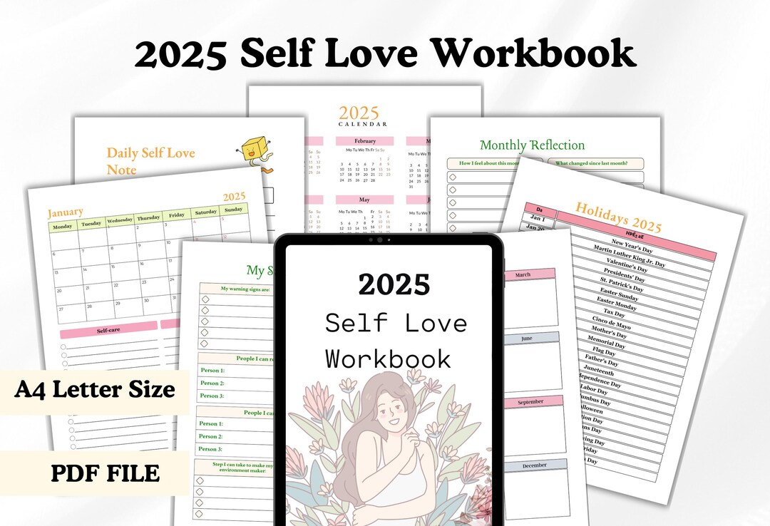 Self Care Journal Self Care Workbook Self Love Burnout Stress ...