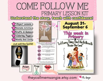 Come Follow Me Primary Lesson Helps 2026 | Weekly LDS Bundle | Old Testament