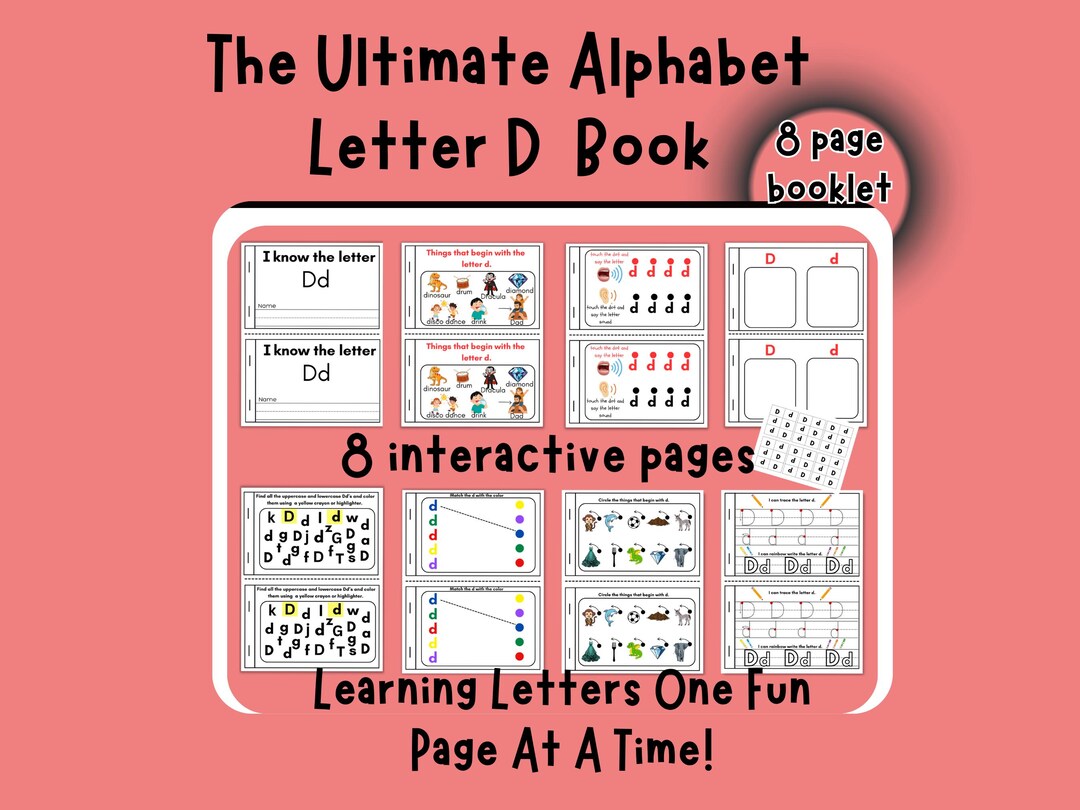 Letter D Activity Pack | Preschool Printable, Handwriting Practice (PDF ...