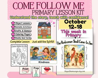 Come Follow Me Primary Lesson Helps 2026 | Weekly LDS Bundle | Old Testament