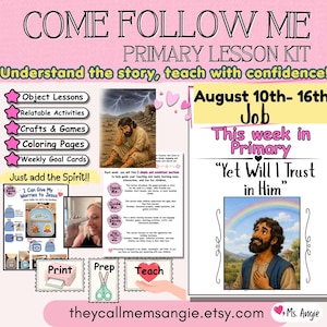 Come Follow Me Primary Lesson Helps 2026 | Weekly LDS Bundle | Old Testament
