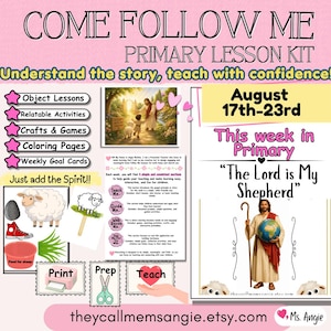 Come Follow Me Primary Lesson Helps 2026 | Weekly LDS Bundle | Old Testament