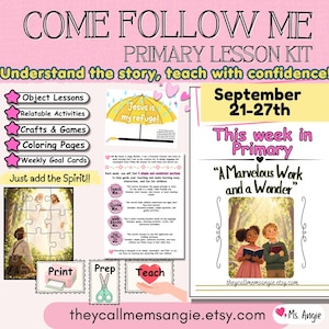 Come Follow Me Primary Lesson Helps 2026 | Weekly LDS Bundle | Old Testament