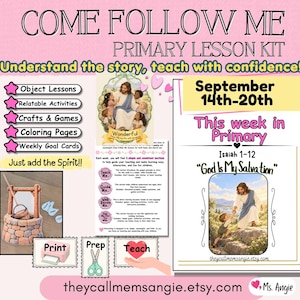 Come Follow Me Primary Lesson Helps 2026 | Weekly LDS Bundle | Old Testament