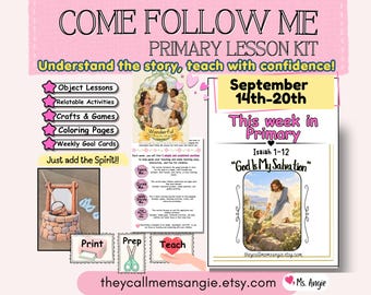 Come Follow Me Primary Lesson Helps 2026 | Weekly LDS Bundle | Old Testament