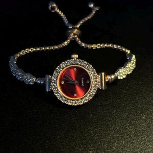 Handmade Vintage Watch Bracelet, Charm Watch Bracelet, Unique Fashion Accessory, Jewelry Gift For Her