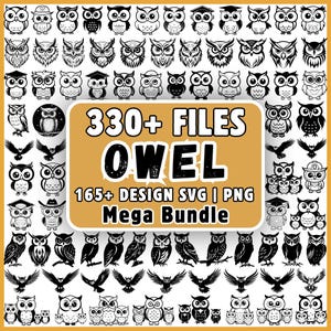 Owl SVG Bundle, 330+ Files, Cute Owl PNG Cricut, Owl Clipart, Funny Owl SVG Shirt, Owl Silhouette, Halloween Owl Svg, Teacher Owl Png,
