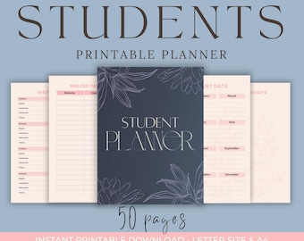 Studenten Digitaler Planer: Akademischer Organizer für iPad (Digitaler Download)