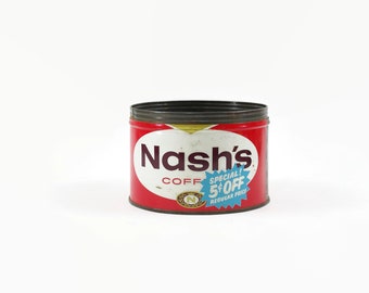 Vintage 1957 Nash's Coffee Can