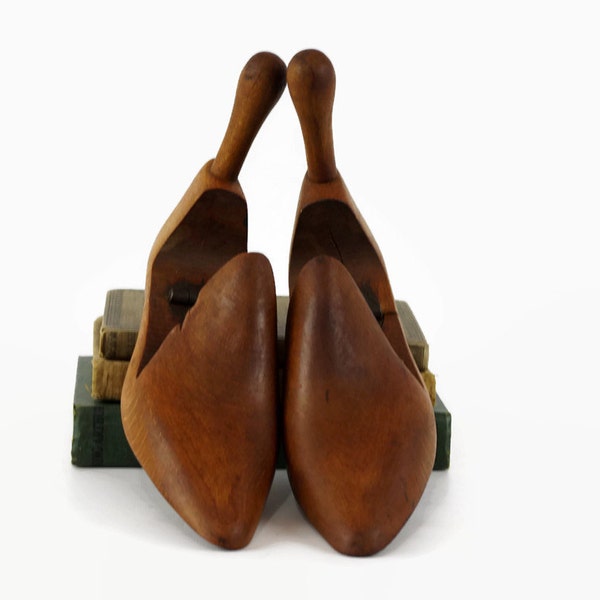 Wood Shoe Stretchers, Wooden Shoe Forms, Vintage Shoe Trees, Elven Pixie Shoes