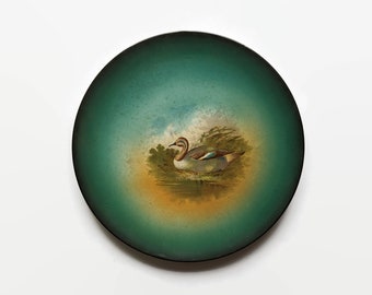 Antique Decorative Plate with Duck