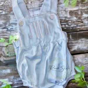 Boys personalized embroidery bubble