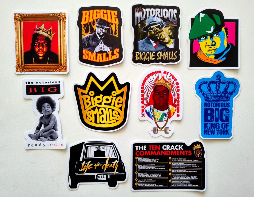 Funny Rapper Sticker East Coast Rap Sticker Pack (10 Stickers) Hip Hop Gangster Rapper ...