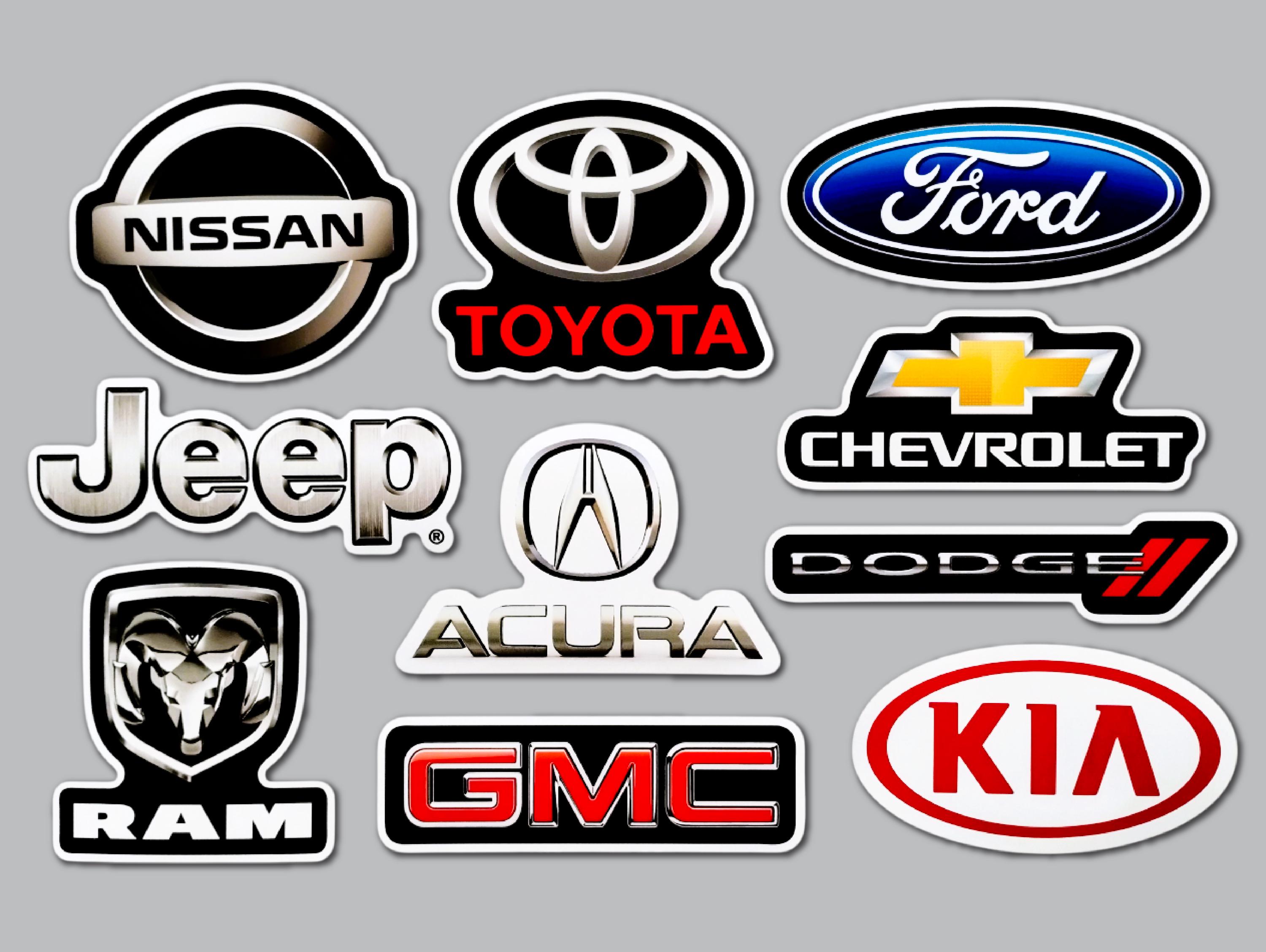 Car / Truck / SUV Vinyl Sticker Lot (10 Pack) SET 1 auto sports car muscle 4x4