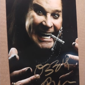 Réimpression autographe signée Ozzy Osbourne, impression d&#39;art, décoration murale sans cadre