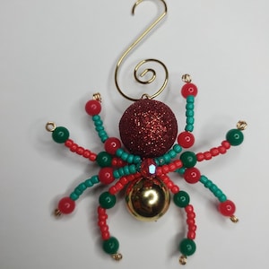 Beaded Spider | Handmade Spider Décor Halloween Décor | Christmas Spider Ornament