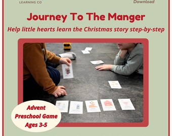 Nativity Sequencing Game Printable | Journey to the Manger | Story Order Activity | Preschool Sunday School