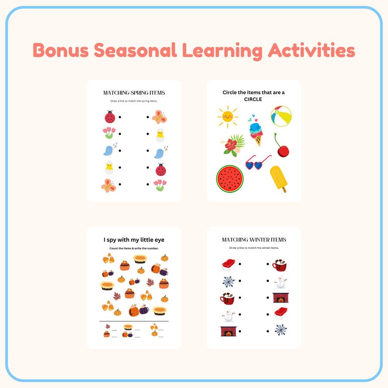 Christian Preschool Curriculum for Ages 3–5 Bible Based Full Year Learning image 7