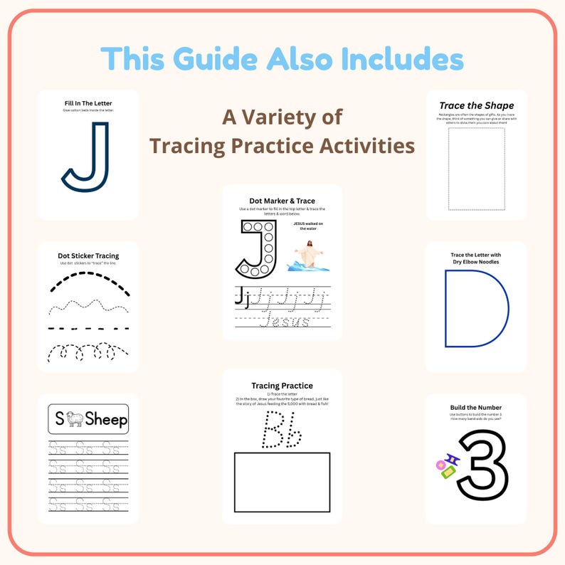 Christian Preschool Curriculum for Ages 3–5 Bible Based Full Year Learning image 8