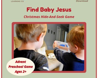 Find Baby Jesus Game | Printable Christmas Hide and Seek Activity | Preschool Sunday School Advent