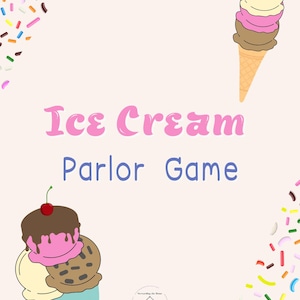 Ensemble de jeu de simulation pour salon de crème glacée : jeu imprimable pour enfants (téléchargement numérique)
