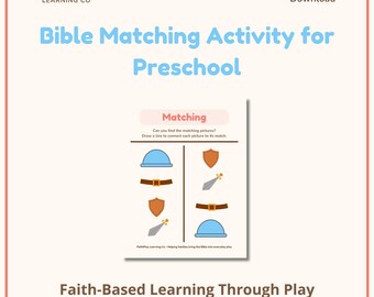 Passende Aktivität Rüstung Gottes Vorschule zum Ausdrucken im Vorschulalter