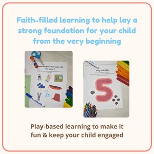 Christian Preschool Curriculum for Ages 3–5 Bible Based Full Year Learning image 6