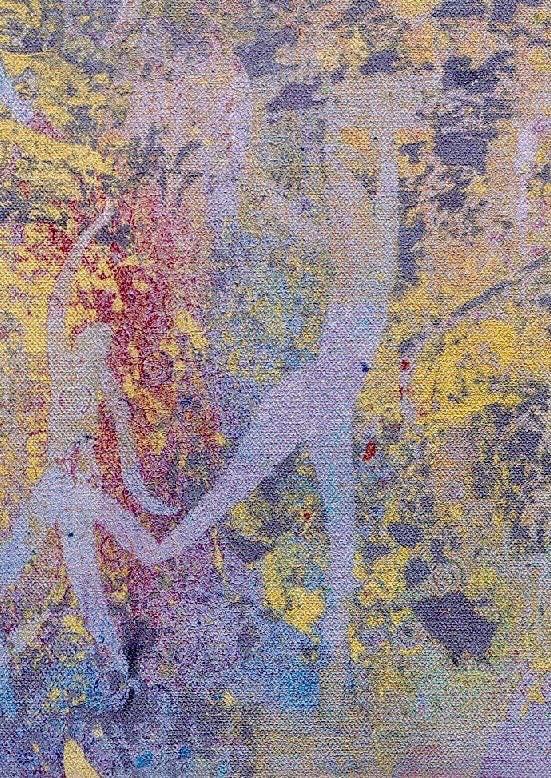 The Upside Down Kingdom #6 - fine art print, signed by artist, giclee fine art print on paper, canvas or fabric, clay print, textural - Thumbnail 3