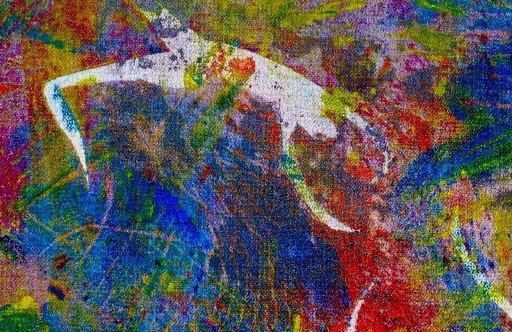 Upside Down Kingdom #7 - fine art print, signed by artist, giclee fine art print on paper, canvas or fabric, clay print, textural - Thumbnail 3