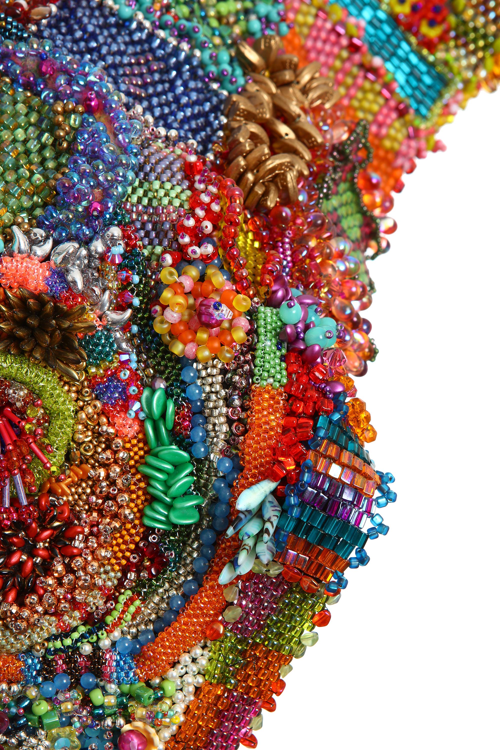 LIMITED EDITION Detail Prints of Fine Art Beaded Sculptural, Tubular and Freeform Peyote Beadwork, ONLY 50 in print. - Image 1