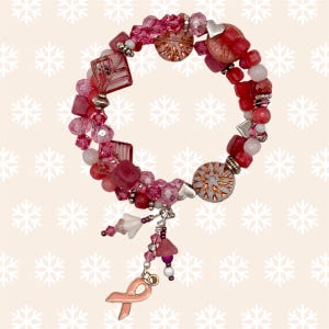 Still Blooming Breast Cancer Awareness-armband - onderdeel van de Threads of Meaning-collectie