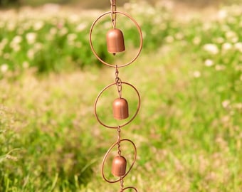 Bell Rain Catcher: Garden Hanging Ornament Water Feature
