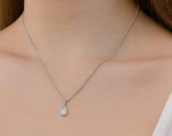 Sterling Silver Pet Cremation Necklace, Ashes Keepsake Jewelry