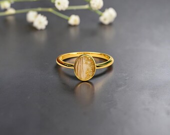 Cremation Ash Ring | Memorial Keepsake Jewelry | Cremation Jewelry | Ring with Ashes | Pet loss Jewelry