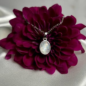 Memorial Necklace with Ashes Inside Cremation Jewelry Keepsake Gift Personalized Remembrance Pet Loss Dog Loss Cremation Necklace