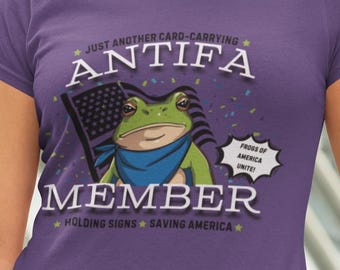 Just Another Card Carrying Antifa Member t-shirt, Antifa t-shirt, Frog t-shirt, Protest frog t-shirt, Progressive t-shirt, ant--MAGA t-shirt