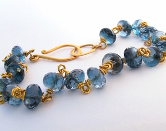 18k London Blue Topaz Bracelet