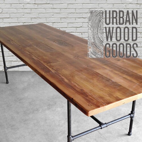 Wood Dining Table With Reclaimed Top And Iron Pipe Legs Wood Dining Table With Reclaimed, Best Reclaimed Wood Dining Tables In Ecuador