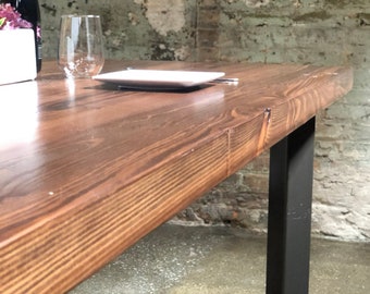 Large Wooden Conference Table - Reclaimed Wood Table  - Dining Room Wood Table