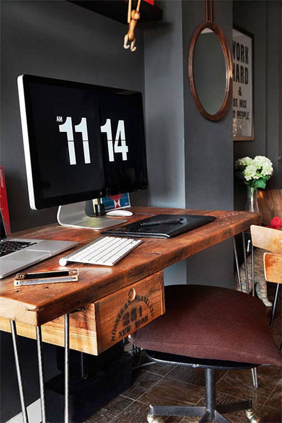 Etsy reclaimed wood desk deals